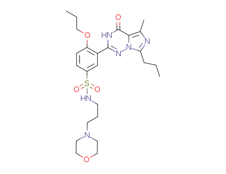 3-(5-methyl-4-oxo-7-propyl-3,4-dihydro-imidazo[5,1-f][1,2,4]triazin-2-yl)-N-(3-morpholin-4-yl-propyl)-4-propoxy-benzenesulfonamide