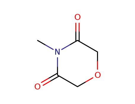 Molecular Structure of 57503-67-0 (3,5-Morpholinedione, 4-methyl-)