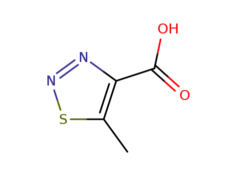 Molecular Structure of 22097-10-5 (5-Methyl-1,2,3-thiadiazole-4-carboxylic acid)