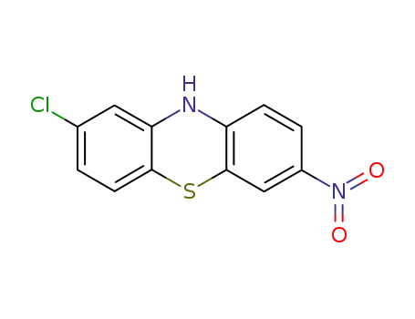 Molecular Structure of 22799-57-1 (10H-Phenothiazine, 2-chloro-7-nitro-)