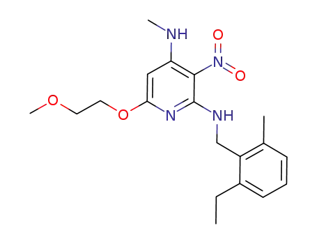 N2-(2-ethyl-6-methyl-benzyl)-6-(2-methoxy-ethoxy)-N4-methyl-3-nitro-pyridine-2,4-diamine