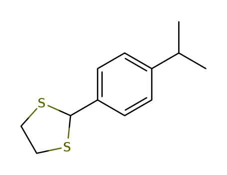 Molecular Structure of 23229-31-4 (1,3-Dithiolane, 2-[4-(1-methylethyl)phenyl]-)