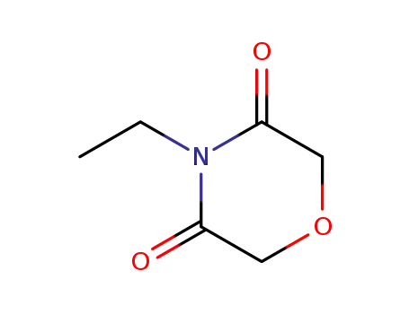 Molecular Structure of 462110-57-2 (3,5-Morpholinedione,4-ethyl-(9CI))