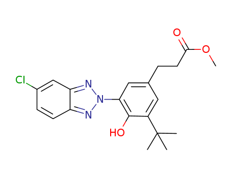 methyl 3-[3-(5-chlorobenzotriazol-2-yl)-4-hydroxy-5-tert-butyl-phenyl]propanoate
