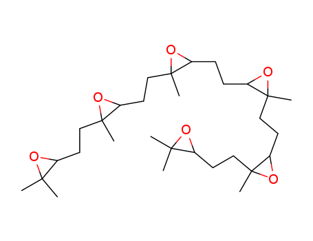 Oxirane,2,2'-(1,2-ethanediyl)bis[3-[2-[3-[2-(3,3-dimethyloxiranyl)ethyl]-3-methyloxiranyl]ethyl]-3-methyl-(9CI)
