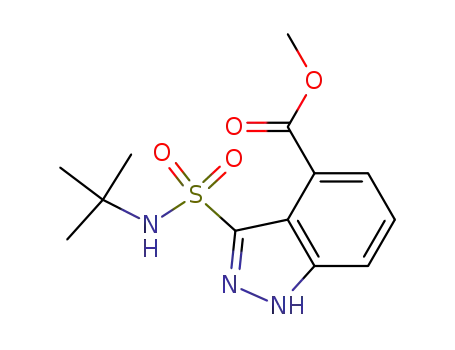 methyl 3-(t-butylaminosulfonyl)-1H-indazole-4-carboxylate