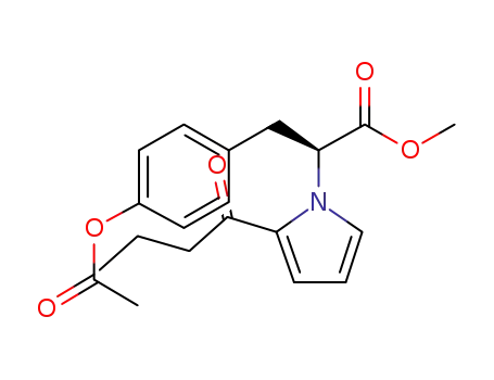 (S)-3-(4-Acetoxy-phenyl)-2-(2-butyryl-pyrrol-1-yl)-propionic acid methyl ester