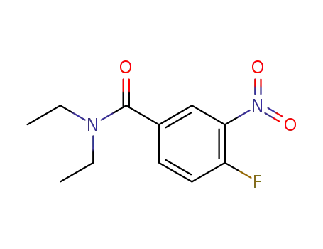 Molecular Structure of 474018-94-5 (N,N-Diethyl-4-fluoro-3-nitrobenzamide)
