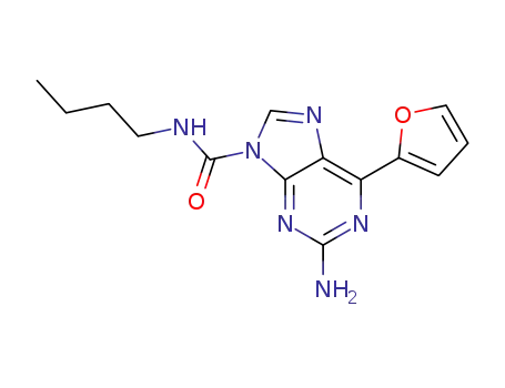 2-Amino-N-n-butyl-6-(2-furyl)-9H-purine-9-carboxamide