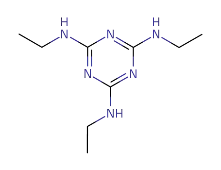 Molecular Structure of 16268-92-1 (N,N',N''-triethyl-1,3,5-triazine-2,4,6-triamine)