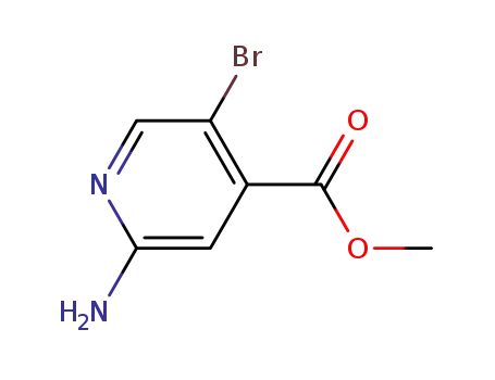 Molecular Structure of 882499-87-8 (METHYL 2-AMINO-5-BROMO-4-PYRIDINECARBOXYLATE)