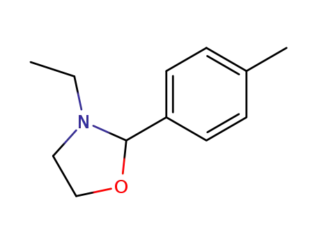 Molecular Structure of 19394-02-6 (3-ethyl-2-(4-methylphenyl)-1,3-oxazolidine)