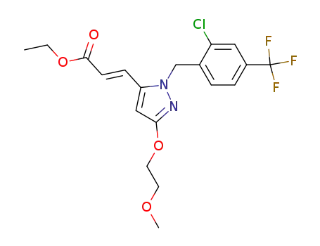 ethyl (E)-3-[1-[2-chloro-4-(trifluoromethyl)benzyl]-3-(2-methoxyethoxy)-1H-pyrazol-5-yl]propenoate
