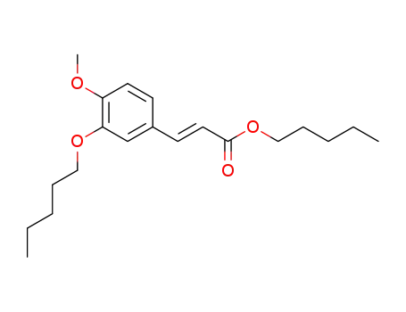 pentyl 4-methoxy-3-pentyloxycinnamate