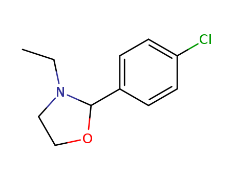Oxazolidine,2-(4-chlorophenyl)-3-ethyl- cas  19394-03-7