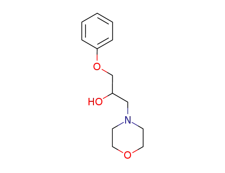 Molecular Structure of 5296-26-4 (1-(morpholin-4-yl)-3-phenoxypropan-2-ol)