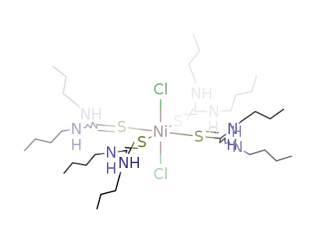 trans-dichlorotetrakis(N,N'-di-n-butylthiourea)nickel(II)