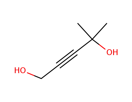 Molecular Structure of 10605-66-0 (4-methylpent-2-yne-1,4-diol)