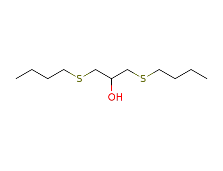 Molecular Structure of 32338-86-6 (2-Propanol, 1,3-bis(butylthio)-)