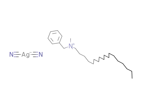 N,N-dimethyl N-benzyl N-octadecyl ammonium dicyano argentate (I)