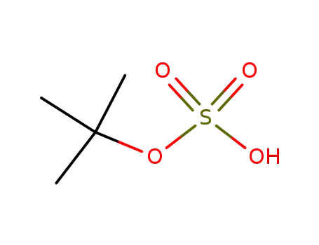 Molecular Structure of 17011-26-6 (Sulfuric acid hydrogen tert-butyl ester)