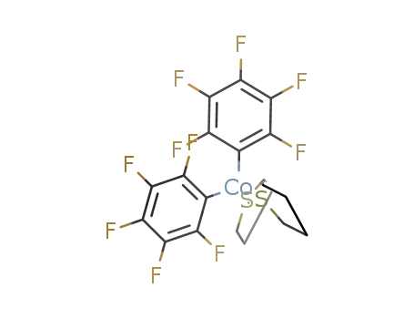 bis(pentafluorophenyl)bis(tetrahydrothiophene)cobalt(II)