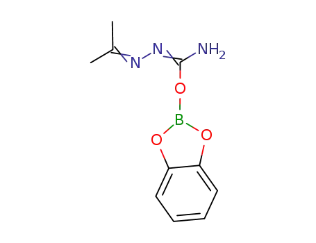 Molecular Structure of 90963-54-5 (2-Propanone, [(1,3,2-benzodioxaborol-2-yloxy)iminomethyl]hydrazone)