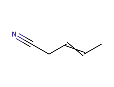 Molecular Structure of 4635-87-4 (3-Pentenenitrile)