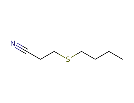 Molecular Structure of 51771-37-0 (Propanenitrile, 3-(butylthio)-)