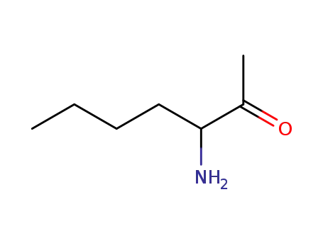 Molecular Structure of 40513-33-5 (2-Heptanone, 3-amino- (9CI))