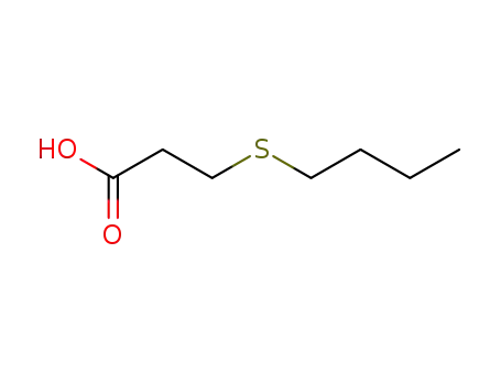 Molecular Structure of 22002-73-9 (3-(n-Butylsulphanyl)propionic acid)