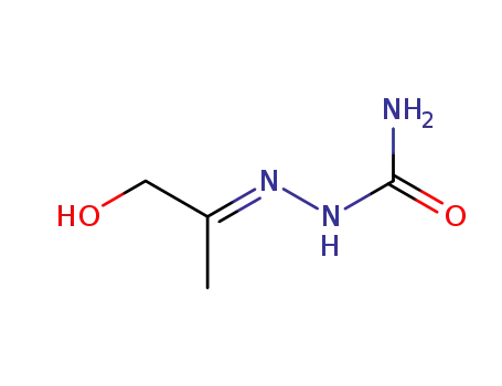 Molecular Structure of 21178-87-0 ((2Z)-1-hydroxypropan-2-one semicarbazone)