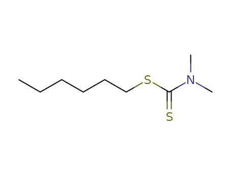 Molecular Structure of 31043-04-6 (Carbamodithioic acid, dimethyl-, hexyl ester)