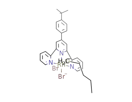 Rh(III)Br2(pentyl)(4'-(4-tertbutylphenyl)-2,2':6',2''-terpyridine)
