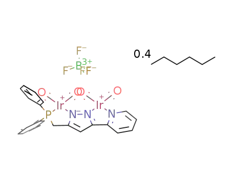 [(CO)2Ir(3-(diphenylphosphino)methyl-5-pyridylpyrazolato)Ir(CO)2]BF4*0.4hexane