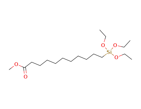 Molecular Structure of 18505-40-3 (Undecanoic acid, 11-(triethoxysilyl)-, methyl ester)