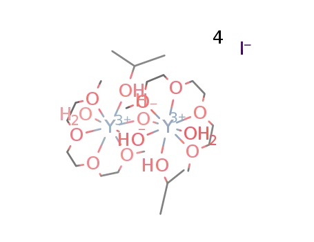 [Y2(μ-OH)2(H2O)2(iPrOH)2(η4-triglyme)2]I4