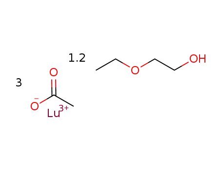 ethoxyethanol adduct of lutetium acetate