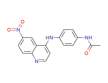 4-[4-(acetylamino)anilino]-6-nitroquinolinium chloride