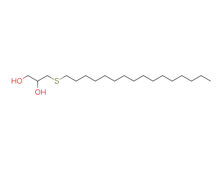 Molecular Structure of 21562-32-3 (1,2-Propanediol, 3-(hexadecylthio)-)