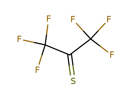 Molecular Structure of 1490-33-1 (1,1,1,3,3,3-Hexafluoropropane-2-thione)