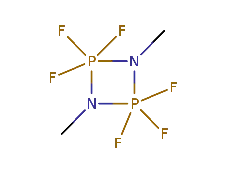 Molecular Structure of 3880-04-4 (2,2,2,4,4,4-hexafluoro-1,3-dimethyl-1,3,2lambda~5~,4lambda~5~-diazadiphosphetidine)