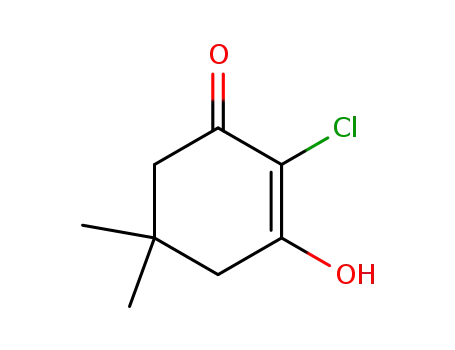 Molecular Structure of 70990-68-0 (2-Cyclohexen-1-one, 2-chloro-3-hydroxy-5,5-dimethyl-)