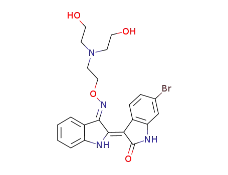 (2'Z-3'E)-6-bromoindirubin-3'-[O-(2-(N,N-(2-hydroxyethyl)amino)ethyl)oxime]