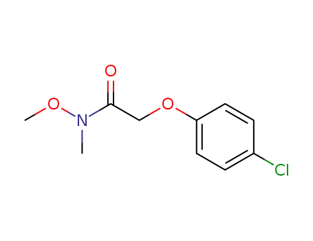 Molecular Structure of 18232-70-7 (Acetamide, 2-(4-chlorophenoxy)-N-methoxy-N-methyl-)