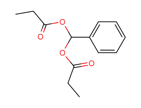 Molecular Structure of 55696-47-4 (Methanediol, phenyl-, dipropanoate)