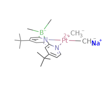 [(dimethyl-bis(4-tert-butyl-2-pyridyl)borate)Pt(CH3)2]Na