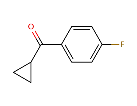 Molecular Structure of 772-31-6 (Cyclopropyl 4-fluorophenyl ketone)