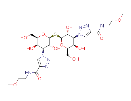 di(3-deoxy-3-(4-((2-methoxyethylamino)carbonyl)-1H-1,2,3-triazol-1-yl)-β-D-galactopyranosyl)sulfane