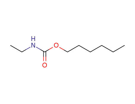 Molecular Structure of 67821-25-4 (Carbamic acid, ethyl-, hexyl ester)